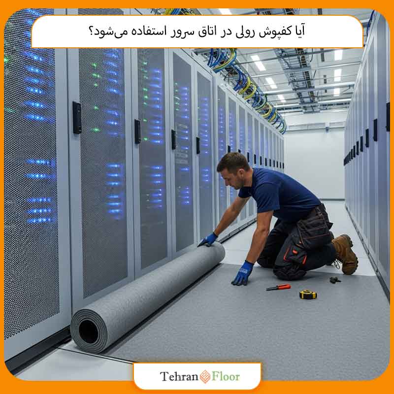 آیا کفپوش رولی در اتاق سرور استفاده می‌شود؟