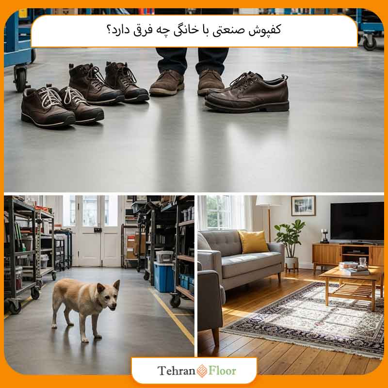 کفپوش صنعتی با خانگی چه فرقی دارد؟