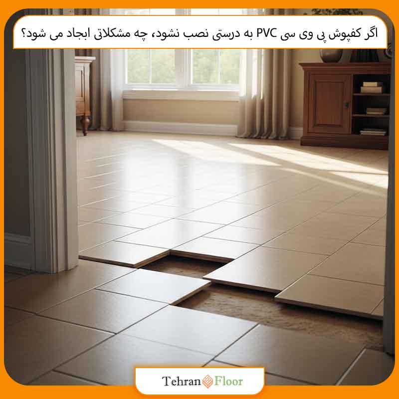 اگر کفپوش پی وی سی PVC به درستی نصب نشود، چه مشکلاتی ابجاد می شود؟